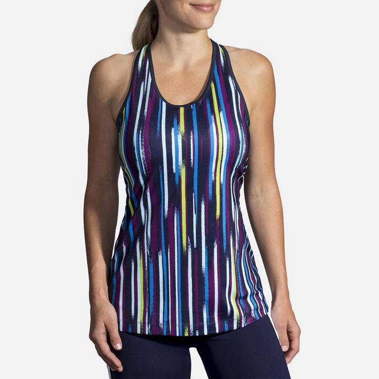 Brooks Womens Pick-Up Running Tank Top - Multicolor (807425-JOM)